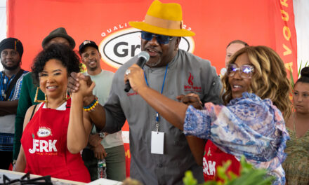 Highlights from Angela Yee and Mona Scott-Young Clash in Cook-Off  NYs Grace Jamaican Jerk Festival