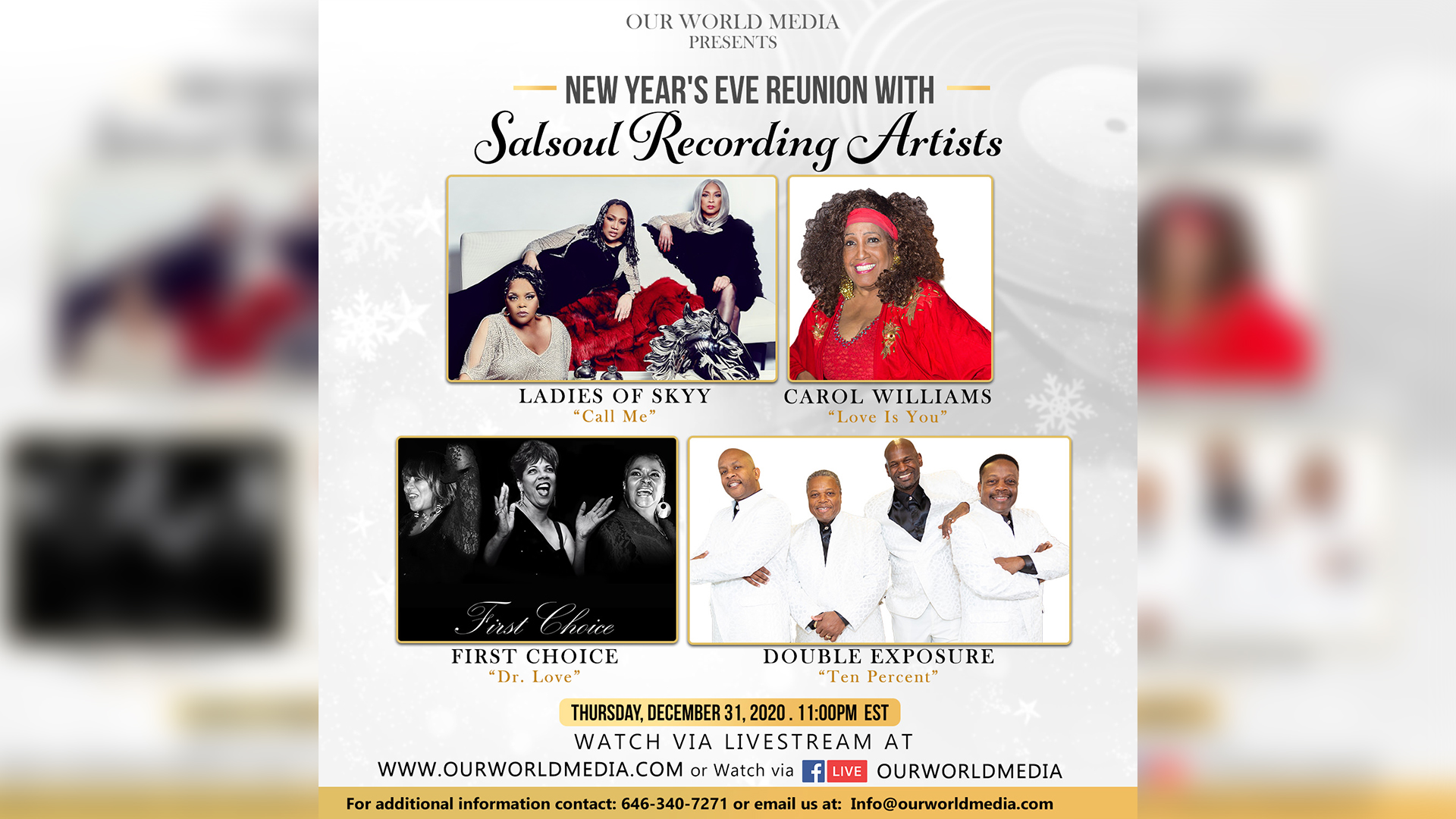 New Year's Eve reunion with Salsoul Recording Artist 1920x1080