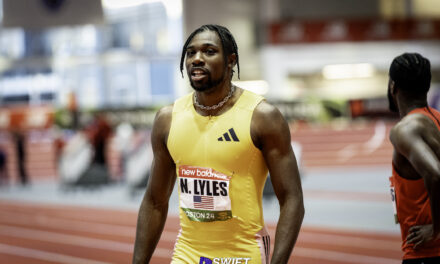 Lyles breaks 60m meeting record in Boston with 6.44