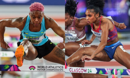 Olympic Champion Masai Russell set to face world indoor record-holder Devynne Charlton at New Balance Indoor Grand Prix on Feb. 2