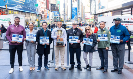 2025 United Airlines NYC Half Press Preview in Times Square